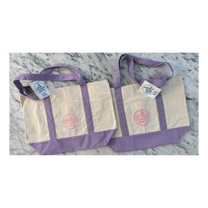 Viral Trader Joe’s Lavender Trim Canvas Tote Bag